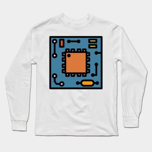 Integrated electronic circuit IC art Long Sleeve T-Shirt